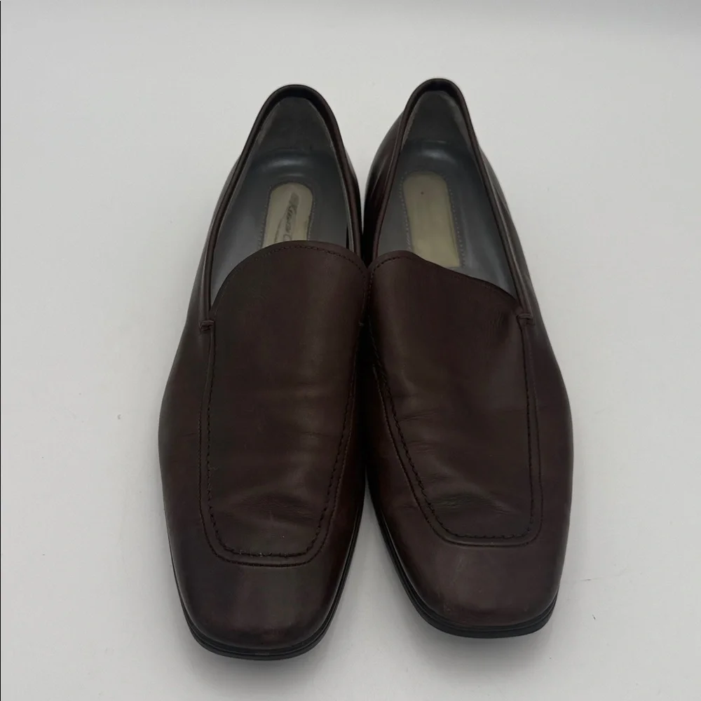Kenneth Cole Dark Brown Leather Slip-On Loafers men 13M casual office retro Y2K